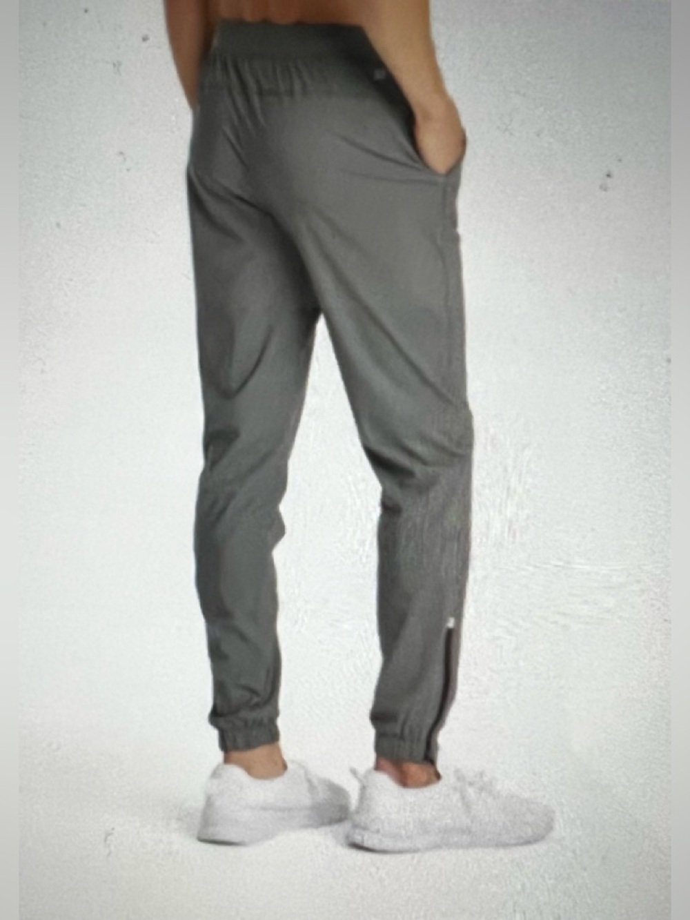 Men's Dark Gray Jogger Sweatpants - Lightweight Everyday Comfort (Size XL) - Picture 8 of 9